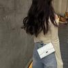 Chain bag Mini small square bag Rhombus long wallet card clip One shoulder cross cross mobile phone bag Female