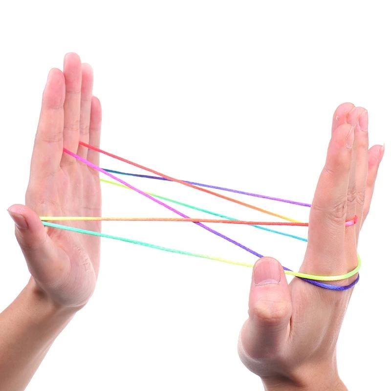 3Pcs Rainbow Rope Finger Games For Kids Toddler Threading Toy Juguetes Niñas Xxx De 3 6 8 12 15 Años Kinder Spiele
