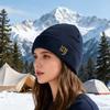 Ski Pullover Knitted Hat Men's Winter Warm Outdoor Cycling Cold-Proof Ear Protection Wool Cotton Hat