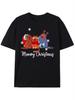 Mens Meowy Christmas Cat TShirt  Black Short Sleeve Casual Tee with Cute Kitten  Tabby Cat Design T Shirts Oversized T Shirt