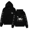 Anime Roronoa Zoro Hoodie, One Piece Pirate Skull Logo Graphic Print Pullover Sweatshirt Long Sleeve Streetwear for Men Women