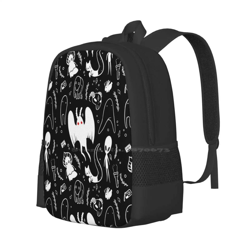 Cryptids In Black Hot Sale Backpack Fashion Bags Cryptids Mothman