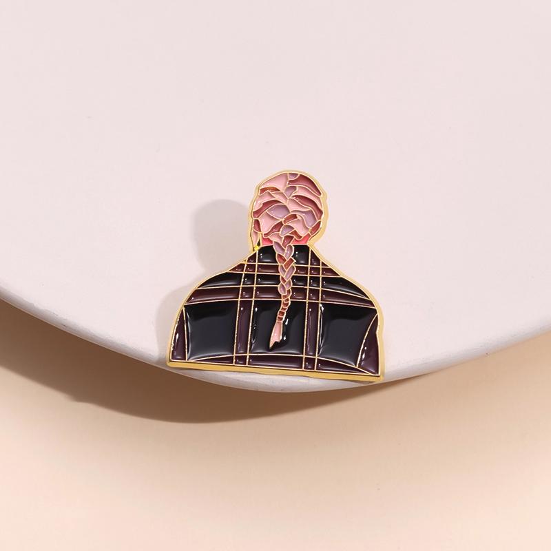 Female Singer Enamel Pins Custom Music Producer Album Record Brooches Lapel Badges Punk Gothic Jewelry Gift for Fans Friends
