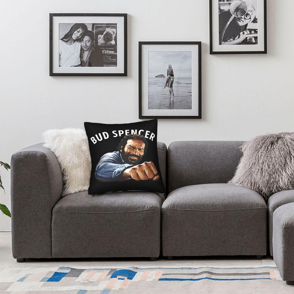 Federa per Cuscino Attore Italiano Bud Spencer Federa alla Moda per Divano Decorazione Casa Federe Regalo di Compleanno