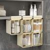 Transparent Bathroom Cotton Stick Makeup Cotton Bathroom Pull-Out Storage Drawer Style Storage Box Under The Mirror Cabinet