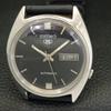 JAPAN VINTAGE SEIKO 5 AUTOMATIC 7019A MENS BLACK COLOR DIAL WATCH a701403-5 R206b-a701403