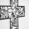 Rotating Metal Cross Wall Art, Jesus Christian Decor & Gift
