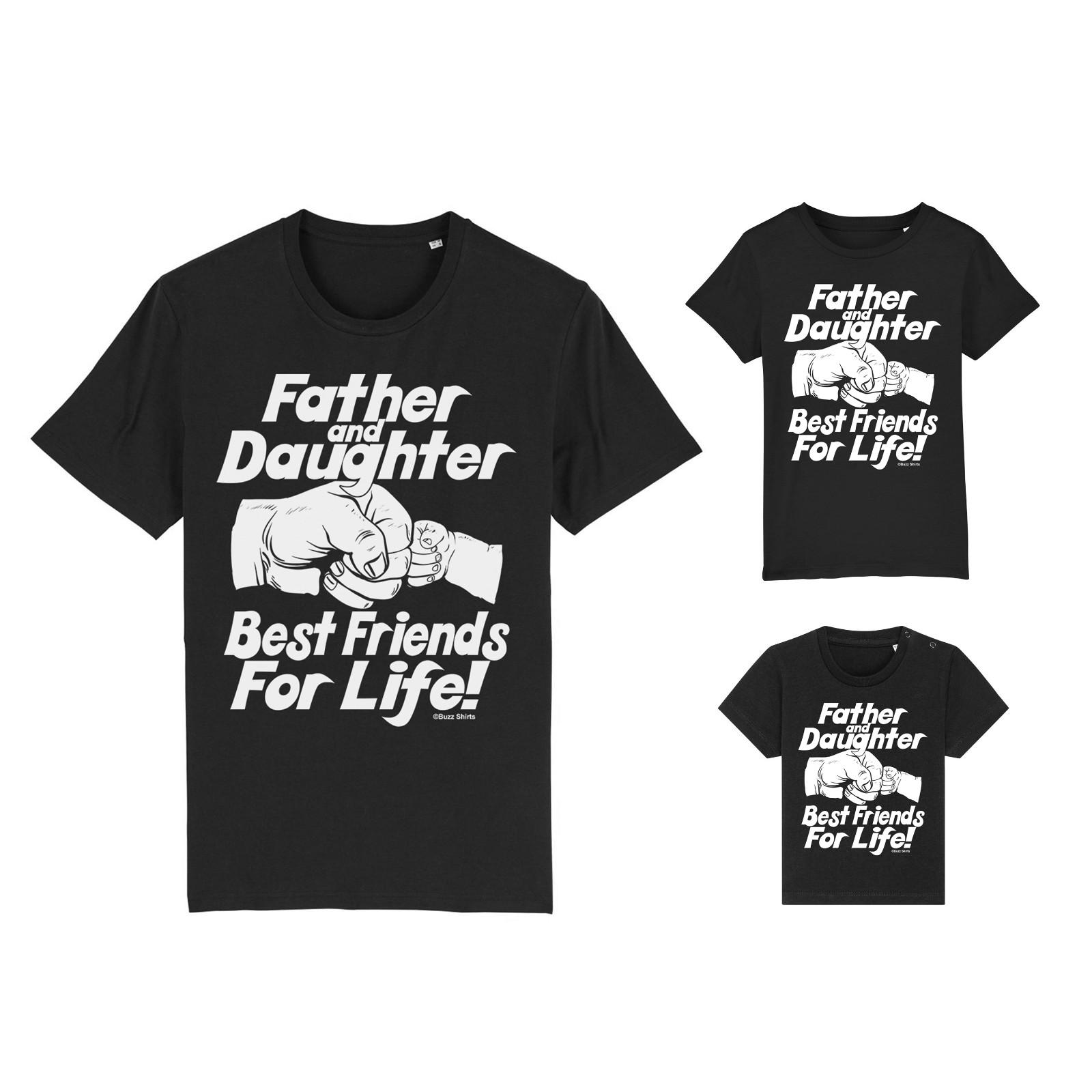 Father and DAUGHTER Best Friends T-Shirt Mens Womens Tees Top Eco Matching Fathers Day Gift Baby Kids S