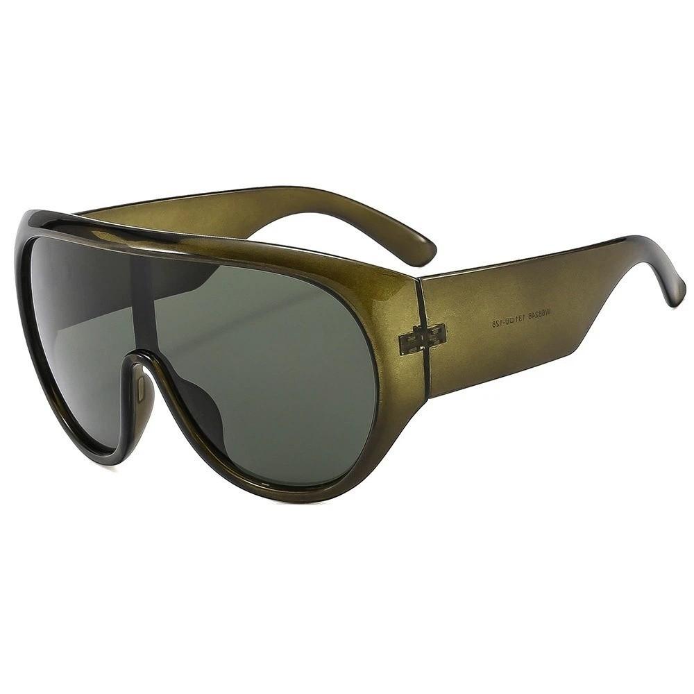

Oversized Square Sunglasses Tea Color Driving Shades New Big Frame Sunglasses Trendy Wear Style B