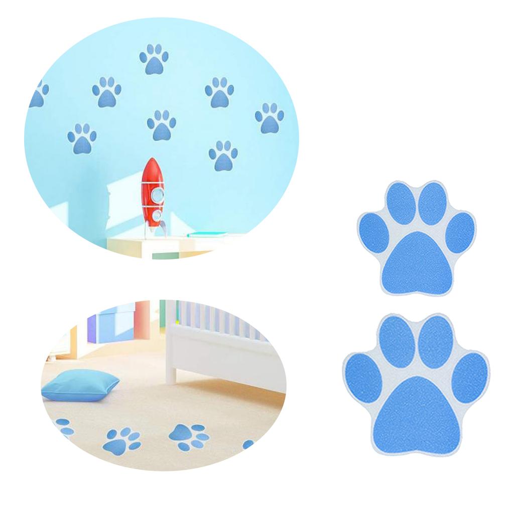 8pcs Non slip Bathtub Stickers Self-Adhesive Paw Print Decals Prevent Slips and Falls in the Bathroom Improve Security