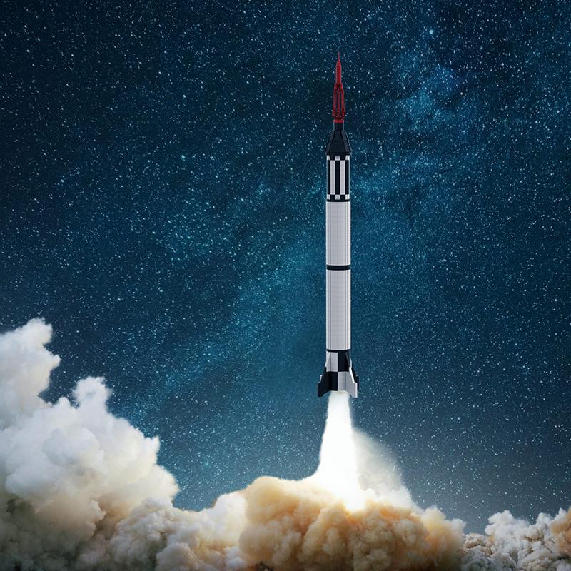 Aviation Series Mercury Redstone Launch Vehicle Building Blocks Toy