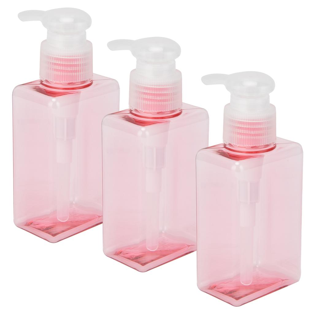 3PCS 100ml Refillable Plastic Empty Pump Bottle Lotion Soap Dispenser Liquid Container for Shampoo
