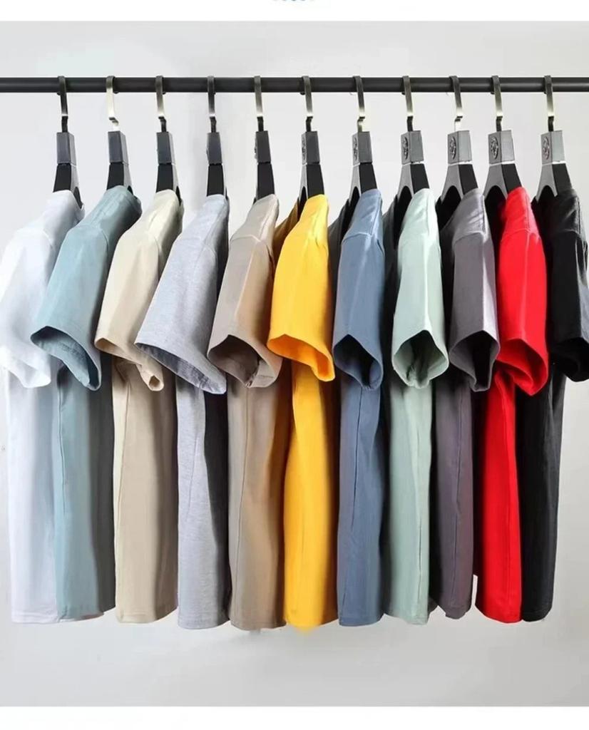 Fashion Printing Summer Men's T-shirt Cotton Luxury Short Sleeve Tees Solid Color Brand 2023 Womems Tops T-Shirts Free Shipping