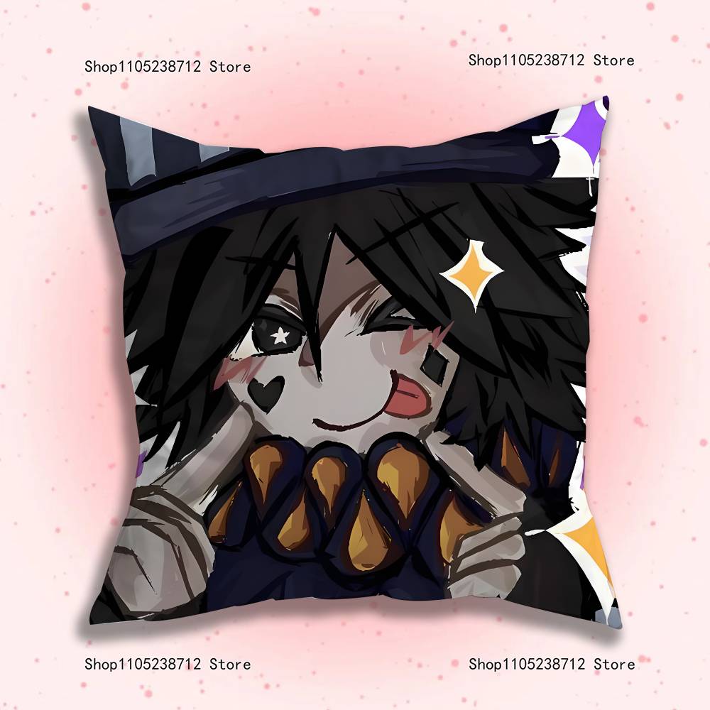 

TwoTime Forsaken Acrylic Anime Pillow Case Anti-dustmite Pillowcase Invisible zipper silky short plush Sofa cushion cover 12x12Inch