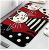 Fun Cat Penguin Bathroom Door Mat Anti Slip Floor Mat Absorbent Long Carpet Suitable for Bathrooms Kitchens Indoor Spaces