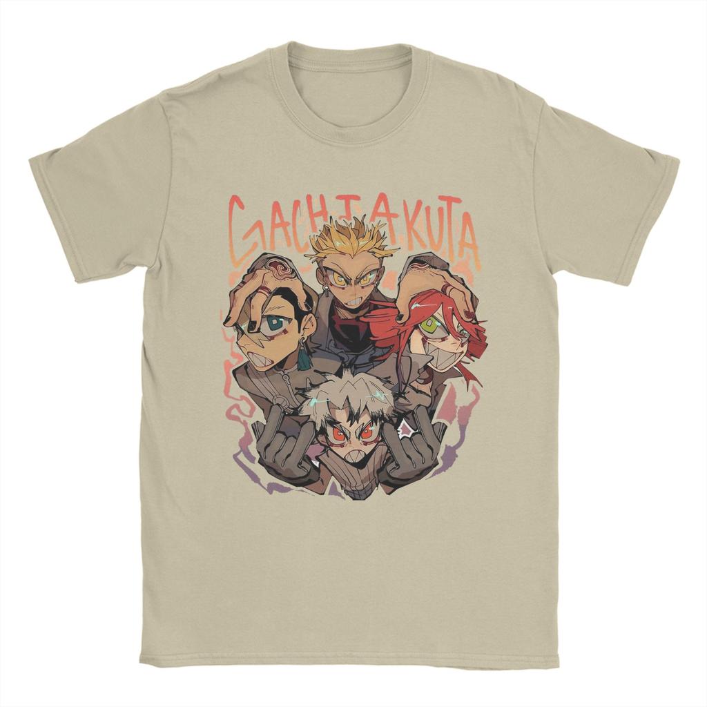 Japanese Anime Gachiakuta Cleaners T Shirt Unisexs  Pure Cotton Vintage TShirts Crew Neck  Tees Short Sleeve Tops Birthday Gift
