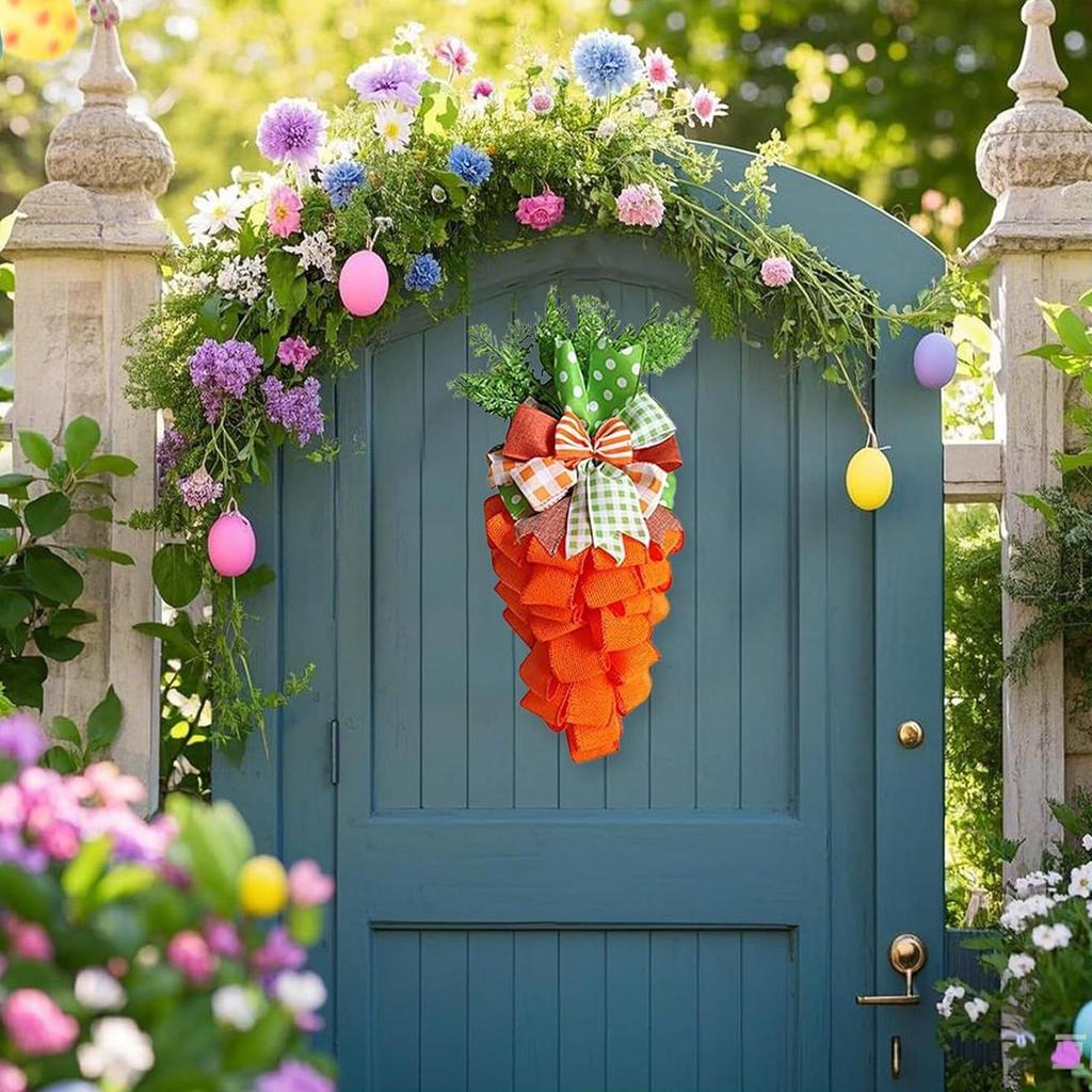 Easter wreath frame Easter bunny egg and turnip shaped wreath frame for Easter DIY crafts, Easter holiday hanging decorations