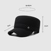 Men's Autumn Winter Hat Warm Cap Middle-Aged and Elderly Winter Ear Protection Flat Cap Outdoor Velvet Thick Cotton Cap