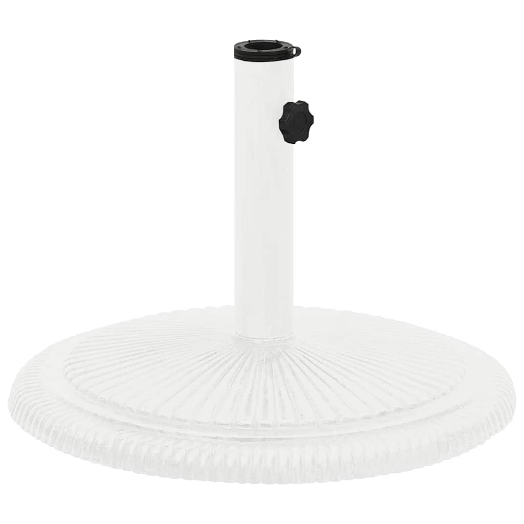 Vidaxl Podstawa Pod Parasol, Biała, 45X45X30 Cm, Żeliwo