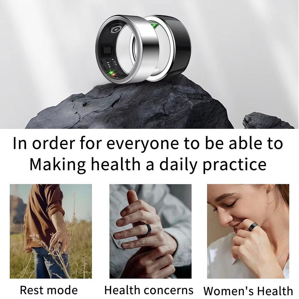 IP68 Waterproof Intelligent Sleep Tracker Fitness Tracker Finger Ring  Blood Oxygen