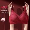 Seamless Soft Support Lace Lifting Bra Comfortable and Push-up Jelly-like Cup Bra