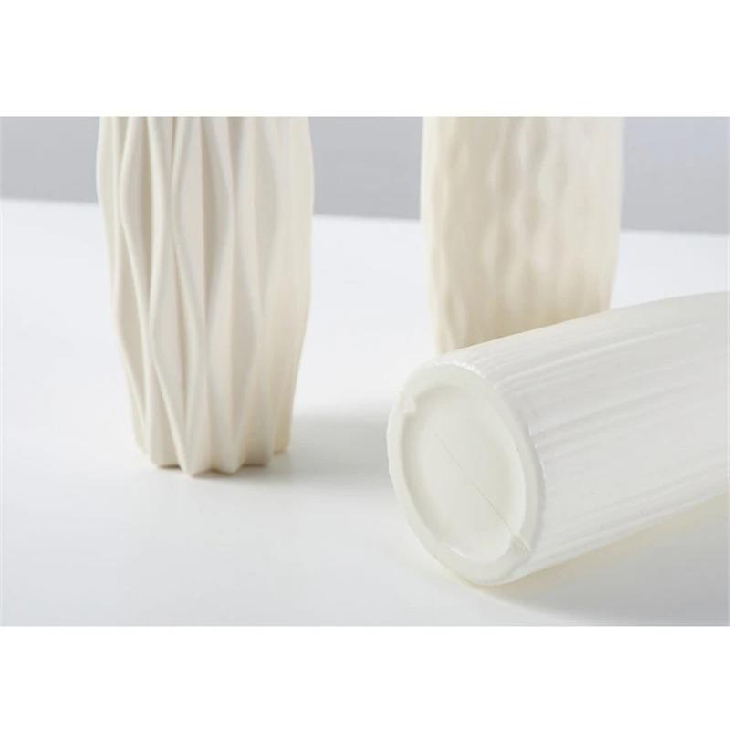 1 szt. Nordic Plastikowy Wazon Prosty Mały Świeży Kwiat Doniczka Przechowywanie Butelka na Kwiaty Salon Nowoczesne Dekoracje Domu Ozdoby