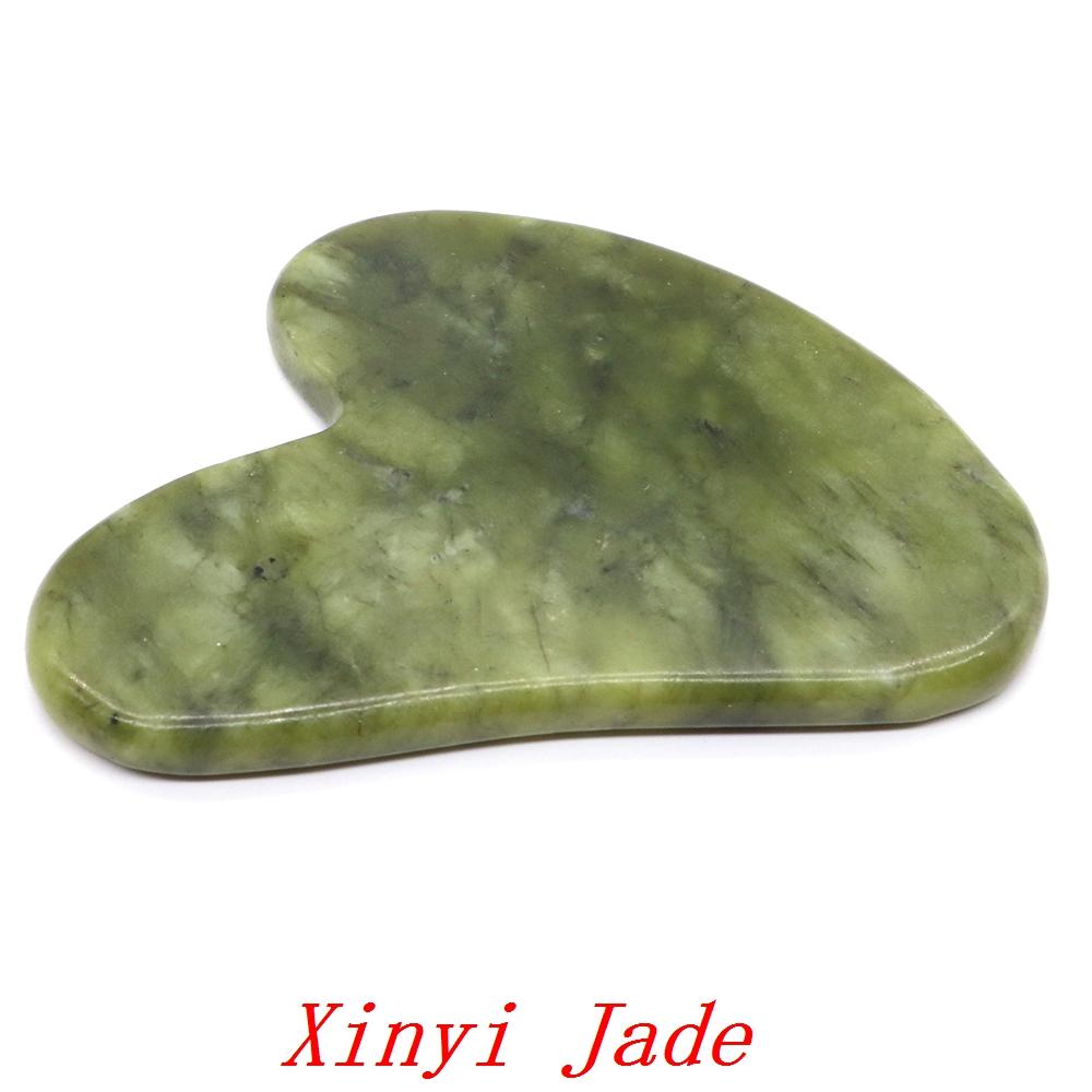

Natural Stone Crystal Gouache Scraper Rose Quartz Gua Sha Tool Neck Massager For Face Lifting Wrinkle Remover Beauty Health Gift 1pcs
