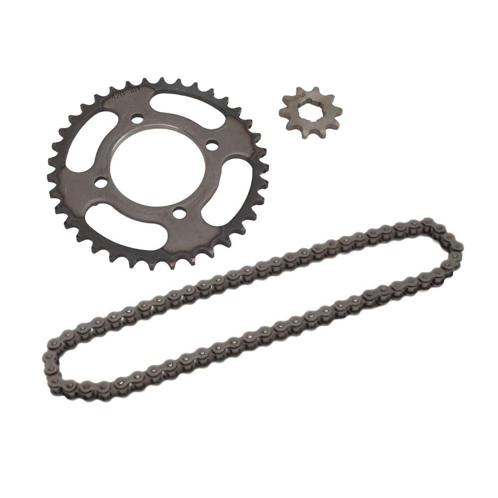 420 Chain Sprocket Set 36T Rear Sprocket Engine Sprocket Set Durable Drive Chain Set  for ATVs