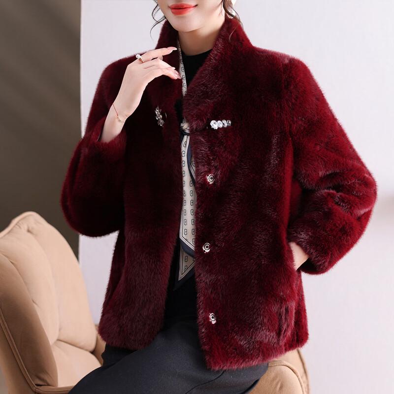 Elderly Women's Loose Winter Down Cardigan Jacket