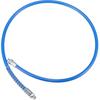 1Pc 37 Inch Universal 1/8" NPT Grease Gun Flex Hose - Trailer Flex Grease Hose Extension Non-Slip - Metal Blue