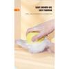 Dog Bathing Brush Pet Massage Brush Shampoo Dispenser Soft Silicone Brush Rubber Bristle for Dogs and Cats Shower Grooming Tool