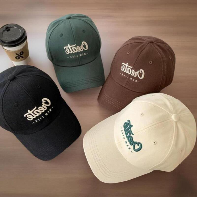 Women's Casual Color Block Embroidery Lettering Ball Cap Baseball Cap