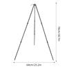 Portable Campfire Bracket Detachable Cooking Pot Tripod Aluminum Zinc Zinc Alloy Tripod  Outdoor Camping