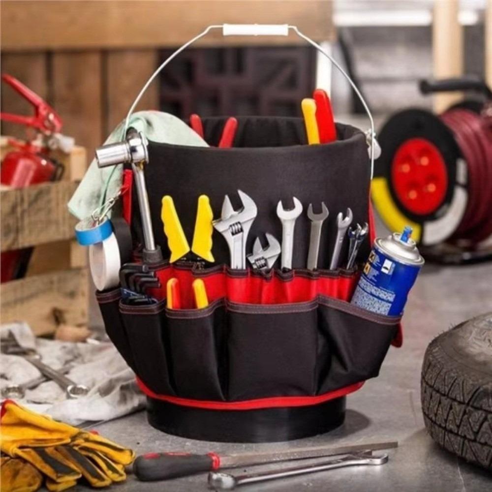 Pocket Organizer Tool Bucket Storage Bag Multi-Purpose Belt Organizer Waist Pouch Garden Repair