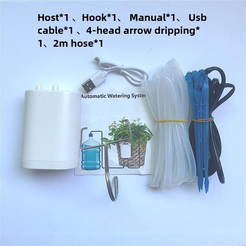 

Smart Double Pump Drip Irrigation System with Automatic Watering Timer Controller for Garden Plants Flowers