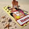 Custom Name Ultra-Soft Beach Towel with Bob's Burgers Theme,Ideal for Pool - Camping, Diving - Perfect Travel Essential, Vibrant Beach Towel.