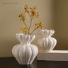 Weiße Vase Wohnzimmer Esstisch Dekoration Zuhause Retro Kunst Dekoration Trockenblumenvasen Keramikvase Heimdeko Geschenk