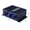 Ak170 HiFi Stereo Digitaler Leistungsverstärker (20W+20W) Ferngesteuerter Mini-Verstärker Aluminiumgehäuse Blaue LED für Heim-/Autogebrauch
