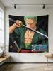 One Piece Luffy 3D Effect Wall Tapestry  Anime Pirate Flag Themed Hanging Cloth for Bedroom Living Room  Dorm Decor