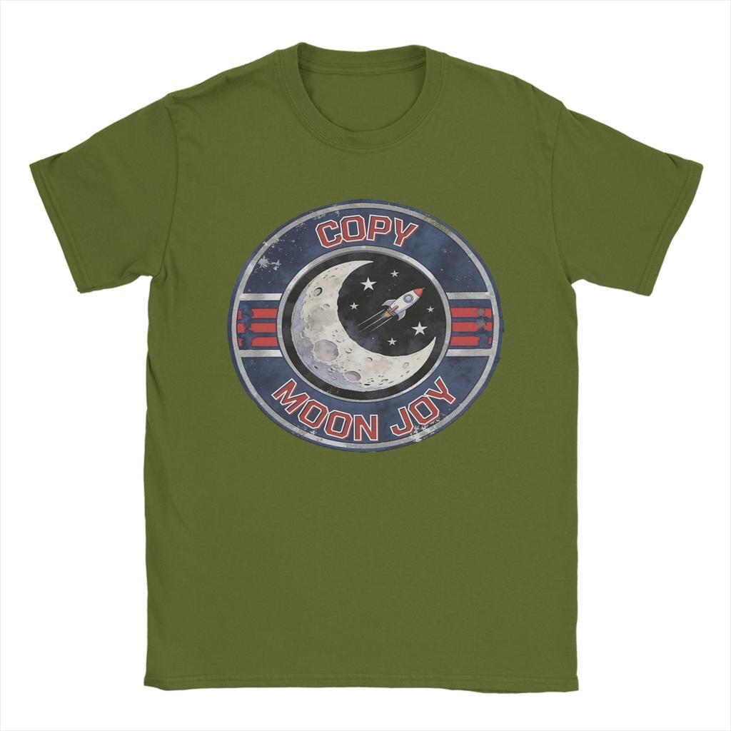 Copy Moon Joy Artemis II Vintage Space Unisex T Shirts Funny Tee Shirt Short Sleeve Round Collar TShirts Cotton Unique Clothing