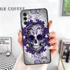 Floral Skull Flower Skeleton Soft Phone Case for Samsung A17 A37 A57 A16 A26 A36 A56 A15 A25 A35 A55 A14 A24 A34 A54 A13 A23 A33