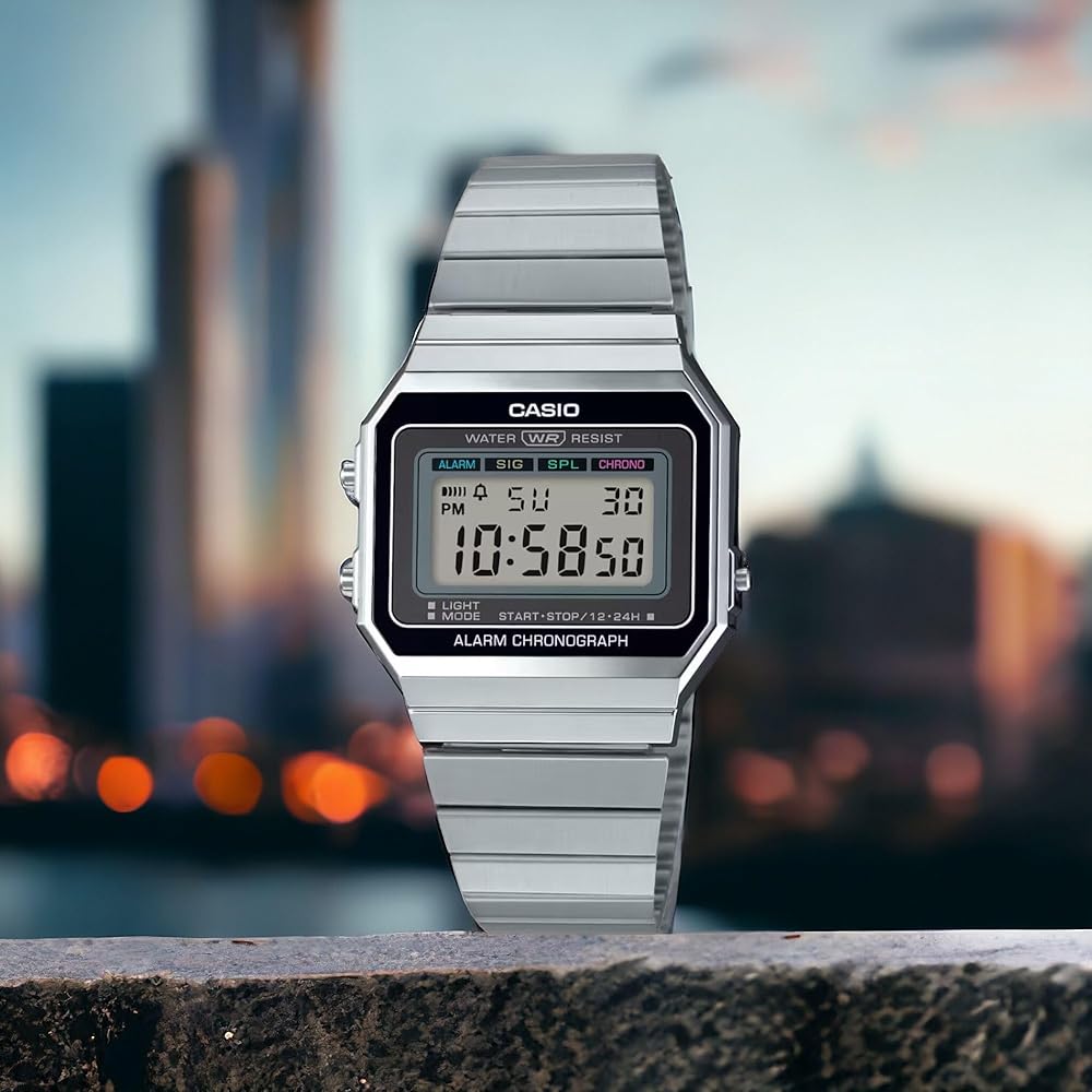 Casio A700W-1A Women's Digital Fashion Quartz Watch Gray