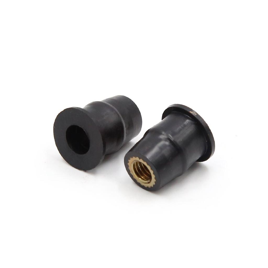 uxcell Windshield Wellnut Black Rubber Motorcycle Windshield Windshield Screen 50pcs