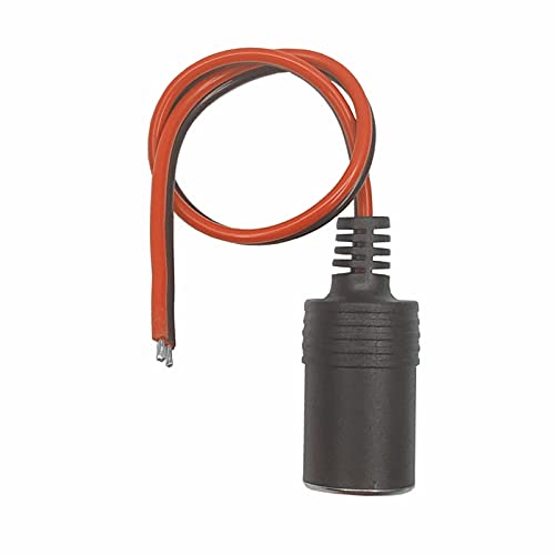 Żeńskie gniazdo zapalniczki samochodowej - 12V 24V Zamiennik samochodowy 1ft Kabel zapalniczki Adapter złącza Kabel zasilający ładowarki (2)