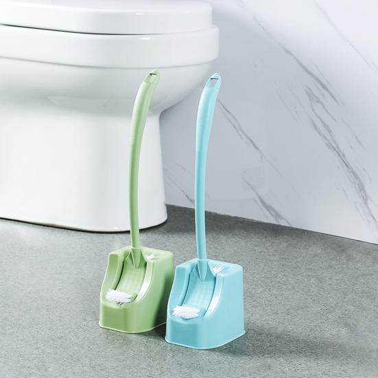 Doppelseitige Toilettenbürste mit langem Griff, Badezimmerzubehör, Dekontaminationswerkzeug