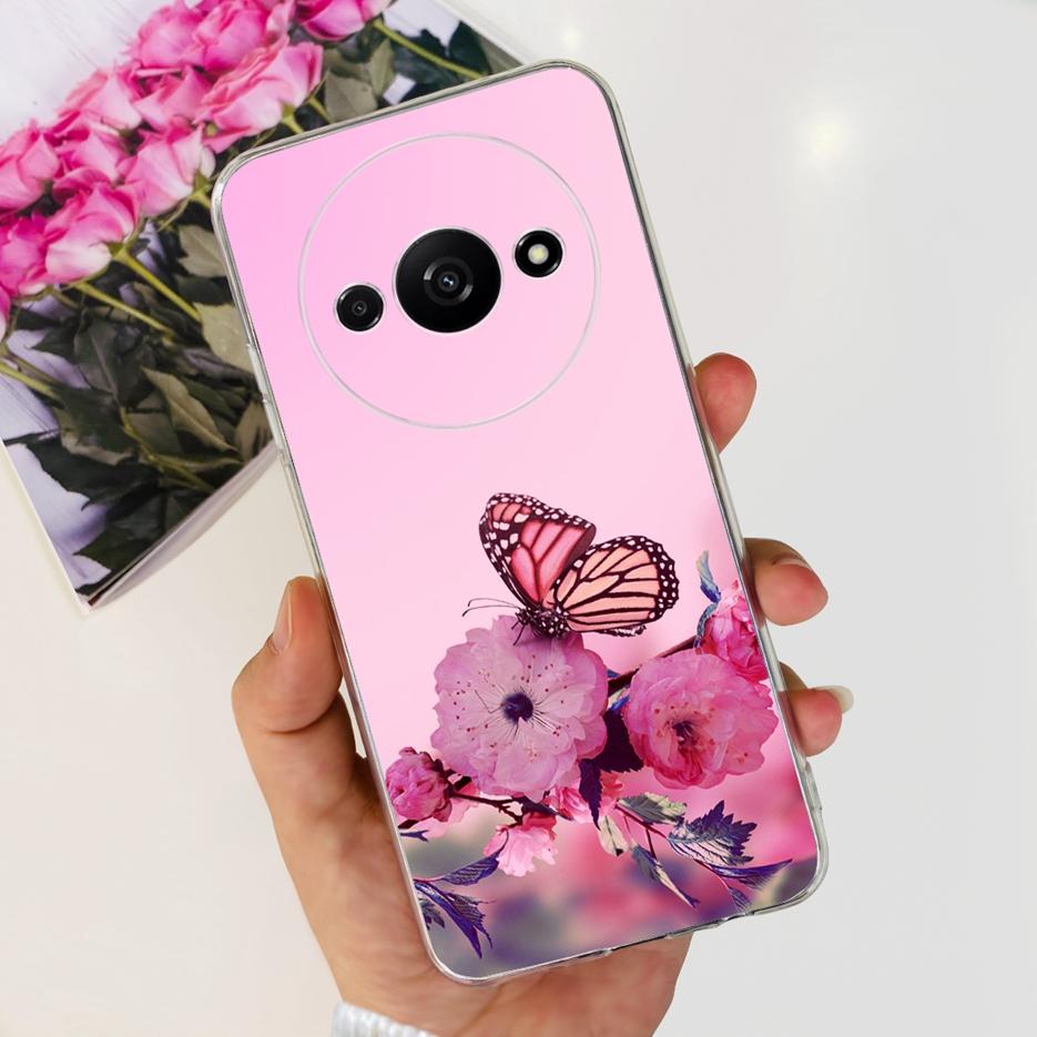 Für Xiaomi Redmi A3 Hülle Stilvolle Bemalte Abdeckung 6,71'' Klare Silikon-Weiche-TPU-Handyhülle Für Xiaomi Redmi A3 RedmiA3 Fundas Capa