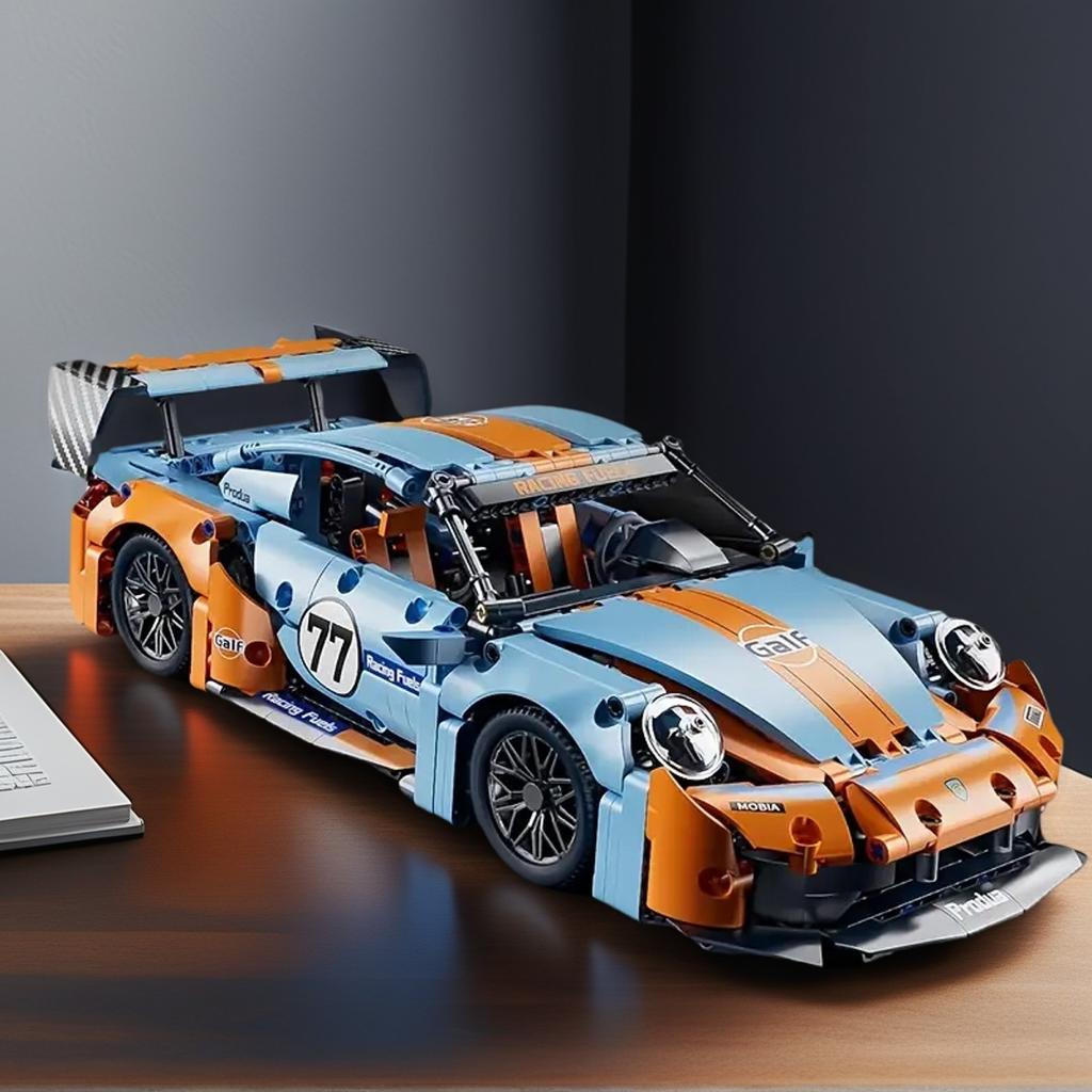 City technological 911 Compete Speed Race Car RC Building Block Famous Supercar Drift Racing Brick Festival Toys Gifts