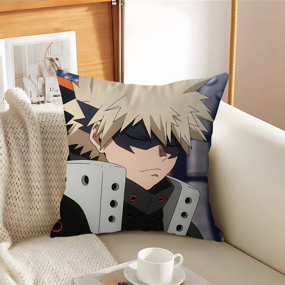 Katsuki Anime Bakugou Pillowcase Toon Gift Cushion Cover Bedroom Home Sofa Chair Seat Decor Pillow Case
