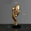 Abstract Art Woman Face Statue with Strong Texture for Office Home Decoration