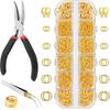 12 Grids Jewelry Making Kit Open Jump Rings Repair Tools Kit Pliers  Jewelry Making